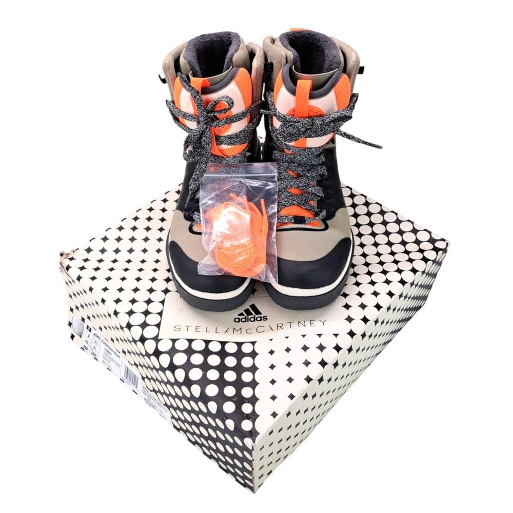 Adidas Stella McCartney Eulampis Hiking Boot Women Size 9 Orange New High Top - Picture 3 of 16